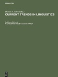 Cover: Linguistics in Sub-Saharan Africa - De Gruyter Mouton