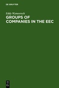 Cover: Groups of Companies in the EEC - De Gruyter