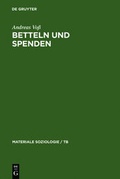 Cover: Betteln und Spenden - De Gruyter