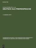 Cover: Deutsch als Fremdsprache. 1. Halbband - De Gruyter Mouton