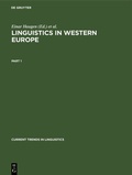 Cover: Linguistics in Western Europe. Part 1 - De Gruyter Mouton
