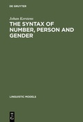 Cover: The Syntax of Number, Person and Gender - De Gruyter Mouton