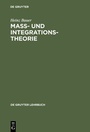 Cover: Ma&szlig;- und Integrationstheorie - De Gruyter