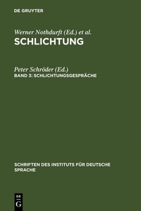 Abbildung von: Schlichtungsgespräche - De Gruyter
