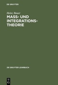 Cover: Ma&szlig;- und Integrationstheorie - De Gruyter