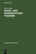 Cover: Ma&szlig;- und Integrationstheorie - De Gruyter
