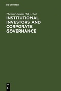 Cover: Institutional Investors and Corporate Governance - De Gruyter