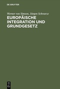 Cover: Europ&auml;ische Integration und Grundgesetz - De Gruyter