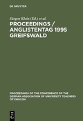 Cover: Proceedings / Anglistentag 1995 Greifswald - De Gruyter