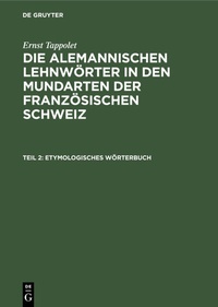 Abbildung von: Etymologisches Wörterbuch - De Gruyter Mouton