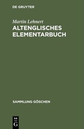 Cover: Altenglisches Elementarbuch - De Gruyter Mouton