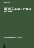 Cover: Stress and Non-Stress Accent - De Gruyter Mouton