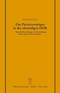 Bild: Das Parteivermögen in der ehemaligen DDR - De Gruyter