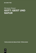 Cover: Gott: Geist und Natur - De Gruyter