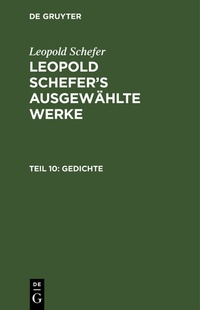 Enlarge image Cover: Gedichte - De Gruyter