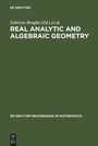 Cover: Real Analytic and Algebraic Geometry - De Gruyter