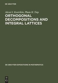 Abbildung von: Orthogonal Decompositions and Integral Lattices - De Gruyter