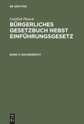 Cover: Sachenrecht - De Gruyter