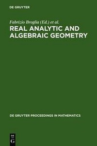 Abbildung von: Real Analytic and Algebraic Geometry - De Gruyter