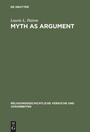 Cover: Myth as Argument - De Gruyter