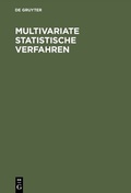 Cover: Multivariate statistische Verfahren - De Gruyter