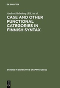 Cover: Case and Other Functional Categories in Finnish Syntax - De Gruyter Mouton