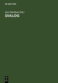 Enlarge image Cover: Dialog - De Gruyter
