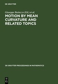 Cover: Motion by Mean Curvature and Related Topics - De Gruyter