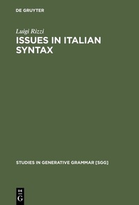 Enlarge image Cover: Issues in Italian Syntax - De Gruyter Mouton