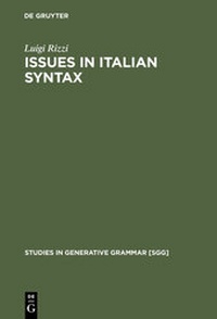 Enlarge image Cover: Issues in Italian Syntax - De Gruyter Mouton