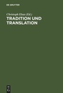 Cover: Tradition und Translation - De Gruyter