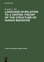 Cover: Language in Relation to a Unified Theory of the Structure of Human Behavior - De Gruyter Mouton