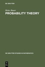 Cover: Probability Theory - De Gruyter