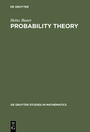 Cover: Probability Theory - De Gruyter
