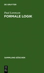 Cover: Formale Logik - De Gruyter