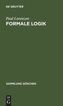 Cover: Formale Logik - De Gruyter