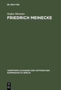Cover: Friedrich Meinecke - De Gruyter