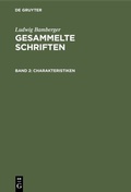 Cover: Charakteristiken - De Gruyter