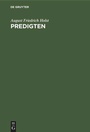 Cover: Predigten - De Gruyter