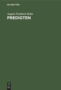 Cover: Predigten - De Gruyter