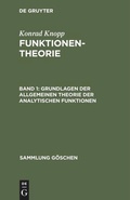 Cover: Grundlagen der allgemeinen Theorie der analytischen Funktionen - De Gruyter