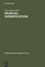 Cover: Musical Signification - De Gruyter Mouton