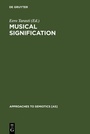 Cover: Musical Signification - De Gruyter Mouton