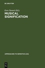Cover: Musical Signification - De Gruyter Mouton