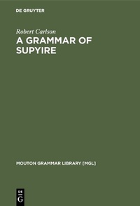 Abbildung von: A Grammar of Supyire - De Gruyter Mouton