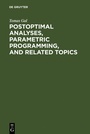 Cover: Postoptimal Analyses, Parametric Programming, and Related Topics - De Gruyter