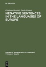 Cover: Negative Sentences in the Languages of Europe - De Gruyter Mouton