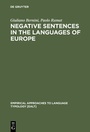 Cover: Negative Sentences in the Languages of Europe - De Gruyter Mouton