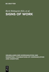 Enlarge image Cover: Signs of Work - De Gruyter