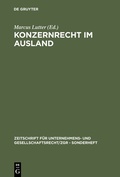 Abbildung von: Konzernrecht im Ausland - De Gruyter